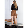 Leopard Suede Shorts