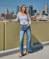 HIGH RISE FULL LENGTH WIDE LEG JEANS