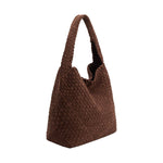 Johanna Tobacco Suede Recycled Vegan Shoulder Bag