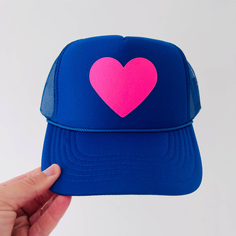 HEART ♥️: Neon Pink / Navy