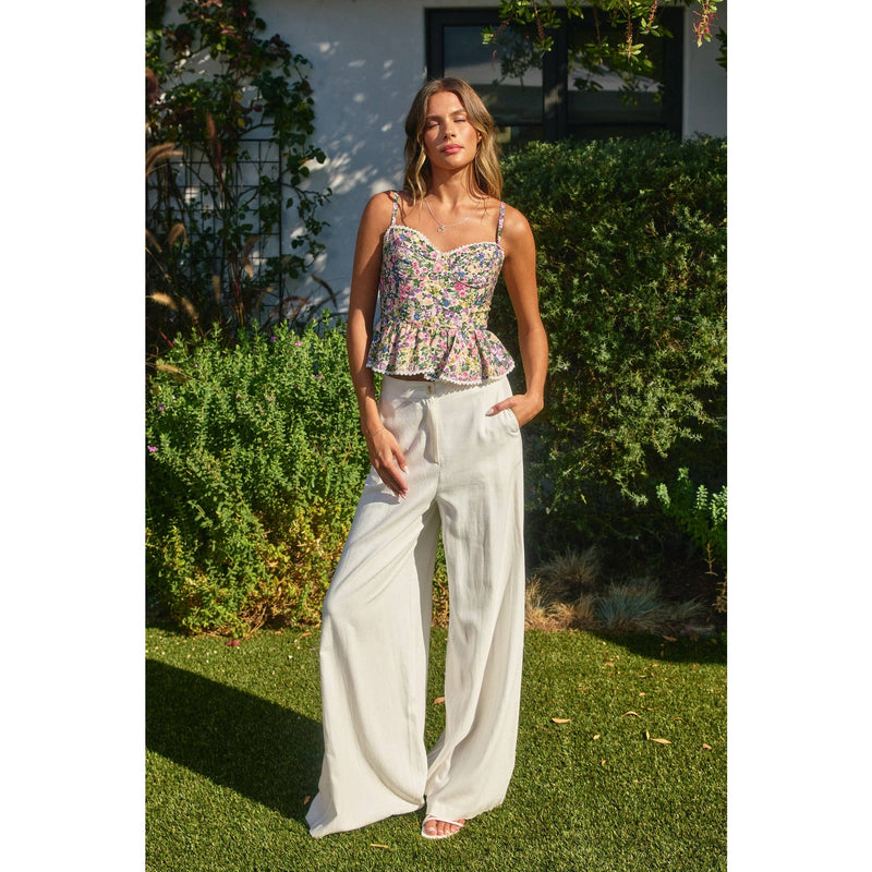 Morning Glory Flared Cami Top