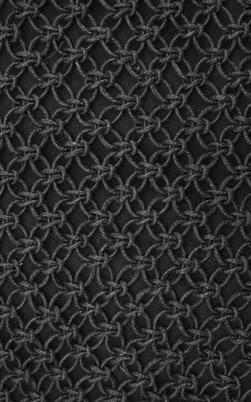 Black 'Poolside' Jute Macrame Tote