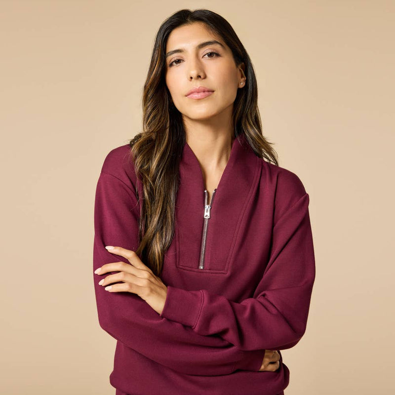 Athleisure DreamTech 1/4 Zip Jogger Set for Women