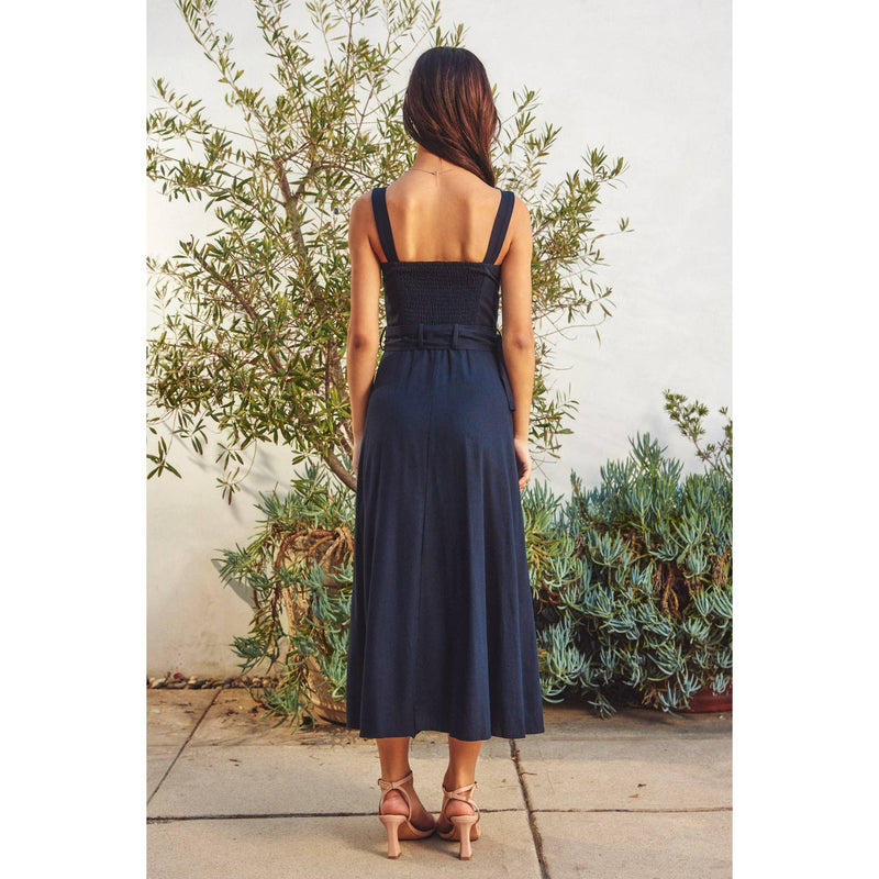Heaven Sent Buckle Midi Dress