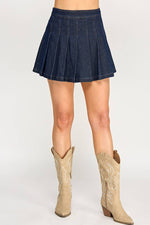 DENIM TENNIS SKIRT