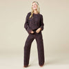 Marshmallow Leopard Crew Neck Lounge Set