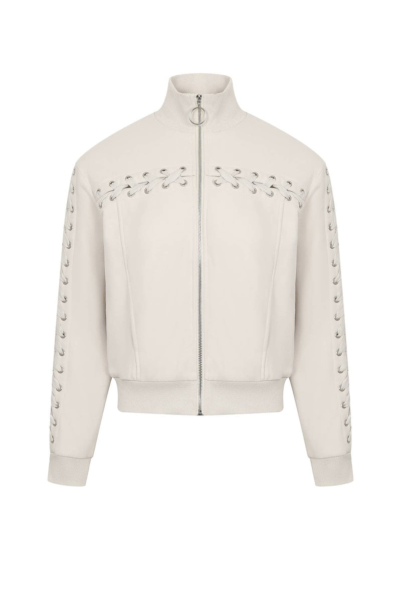Eyelet Detail Jacket