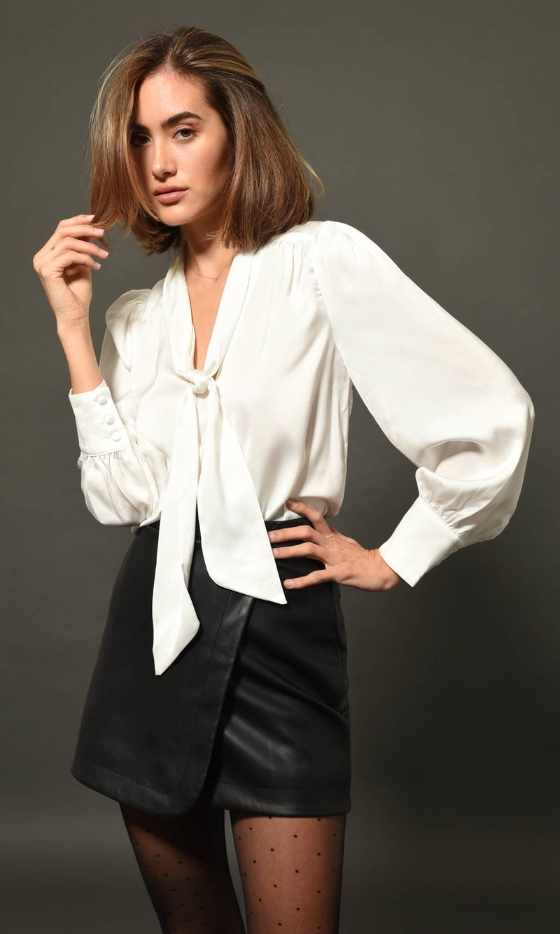 Edna Tie Neck Blouse