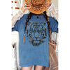 TIGER BIG FACE FOIL OVERSIZED MINERAL T-SHIRT