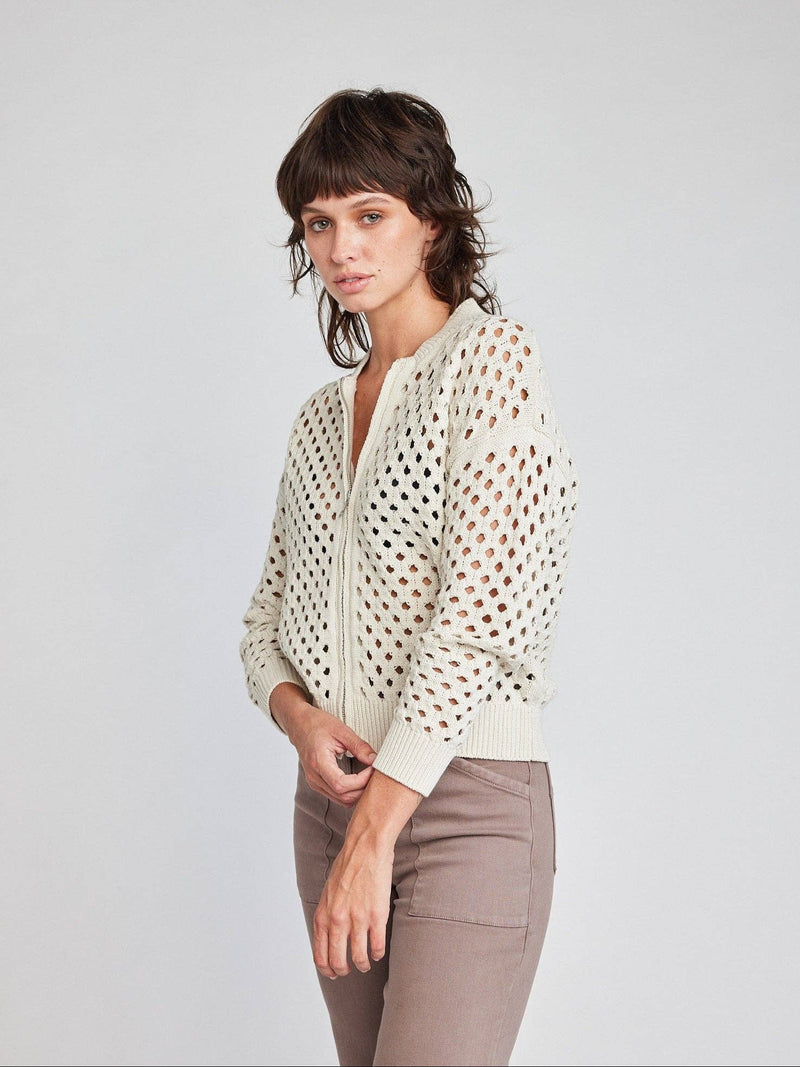 Delanie Fishnet Bomber