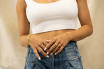 18K Gold Coronet Ring: 7.5