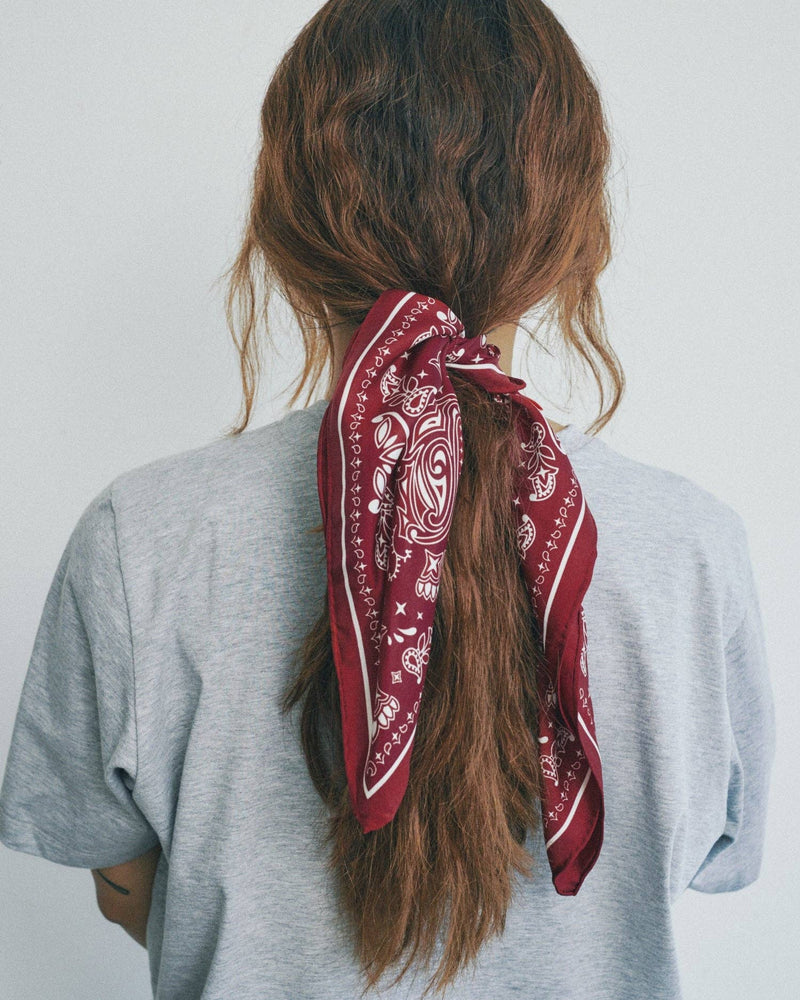 “Paisley" Silk Bandana Scarf