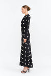 Georgie Polka Dot Black Dress