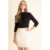 Leather Scallop Skirt