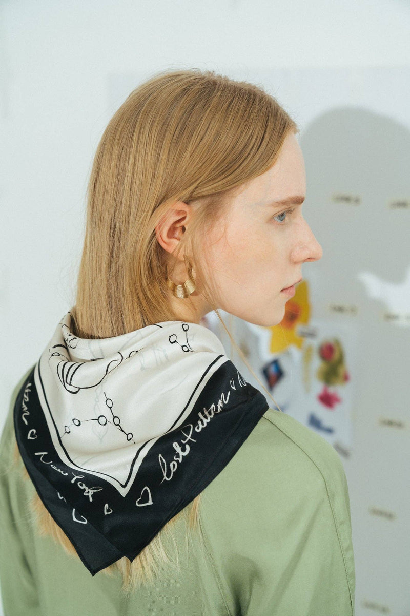 "New York in Sketches" Silk Scarf