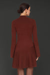 Asymmetric Hem Mini Sweater Dress