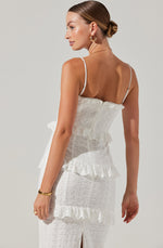 SANDRIMA RUFFLED TRIM DRESS