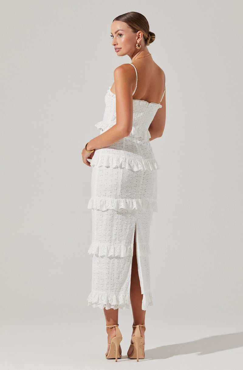 SANDRIMA RUFFLED TRIM DRESS