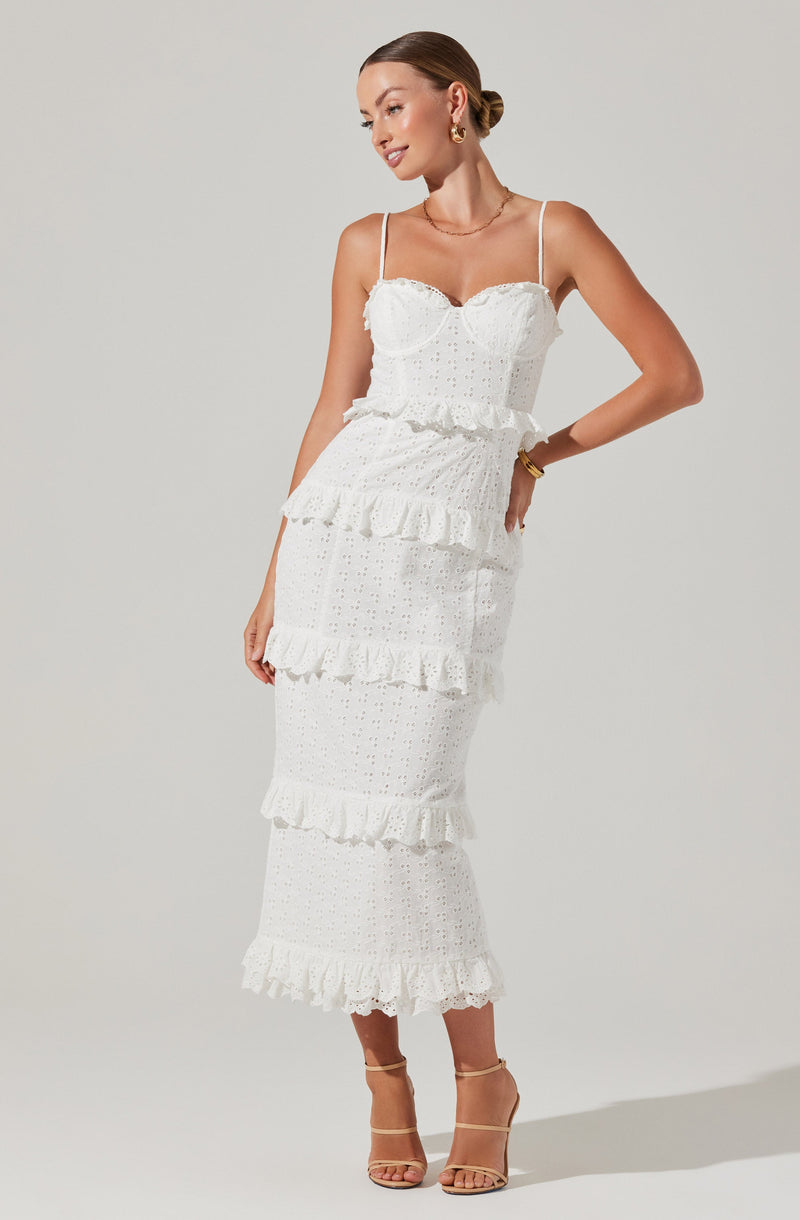 SANDRIMA RUFFLED TRIM DRESS