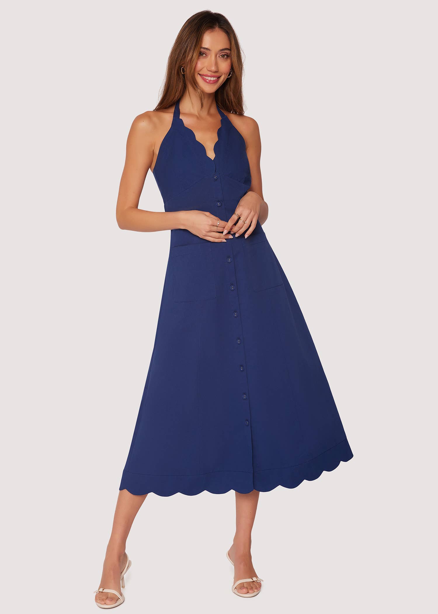 melody midi dress Women's The Embroidered Melody Smocked Midi Dress in Wild Poppy - Size XL