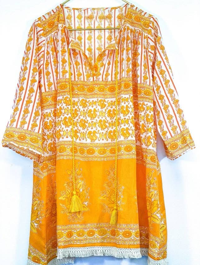 Marigold Tunic Cover Up: One Size