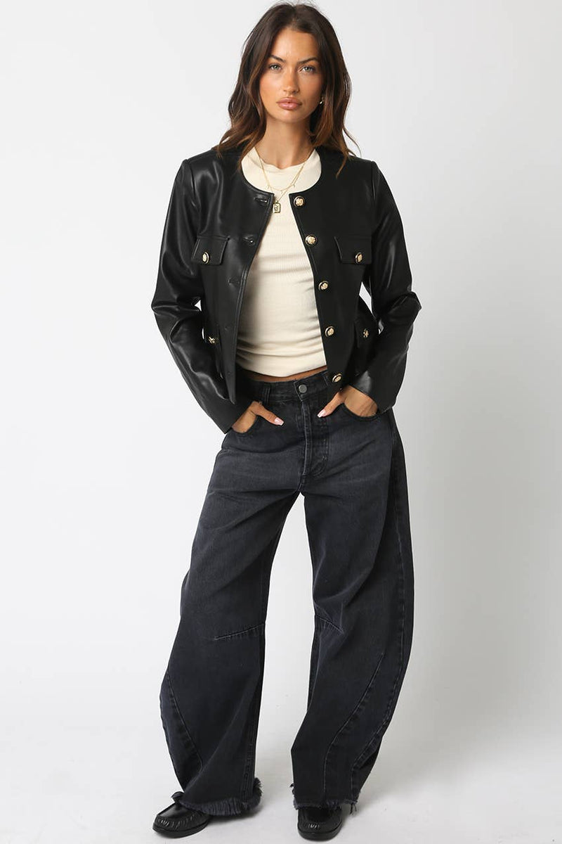 Dhanna PU Jacket
