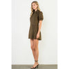 Suede Short Sleeeve Dress