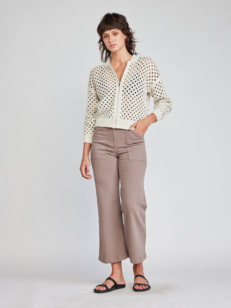 Delanie Fishnet Bomber