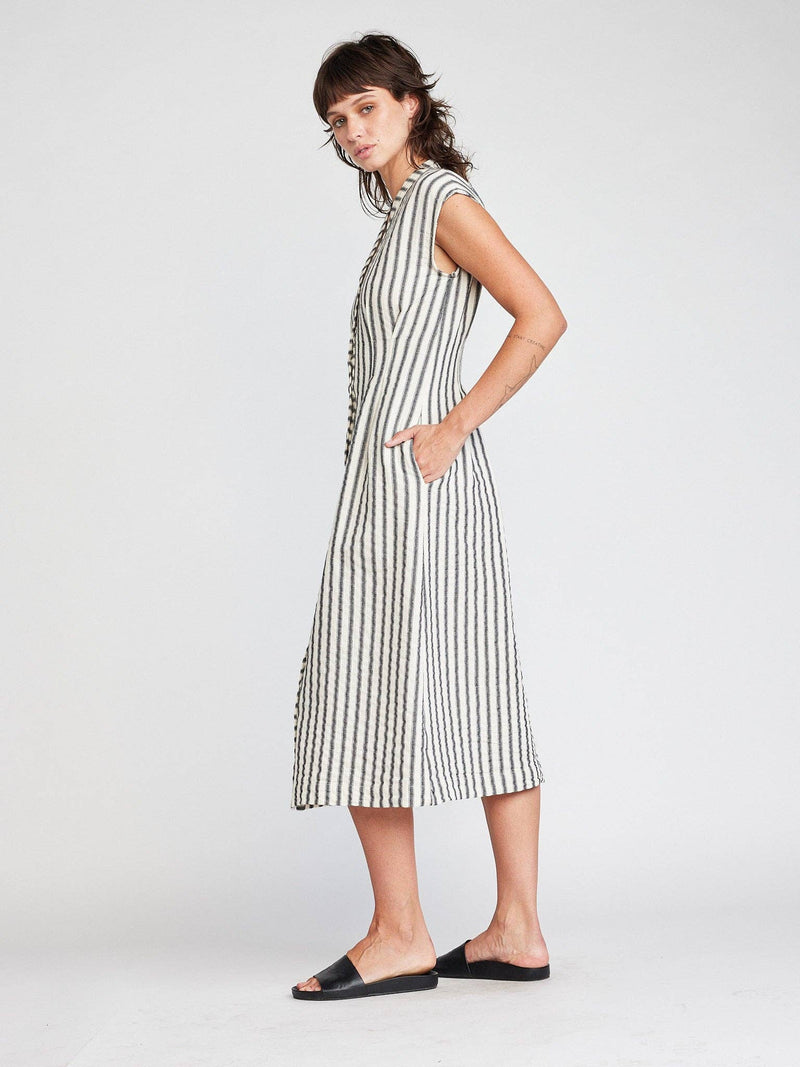 Jamila Button Front Midi Dress