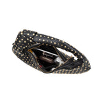 Brigitte Large Studded Black Shoulder Bag