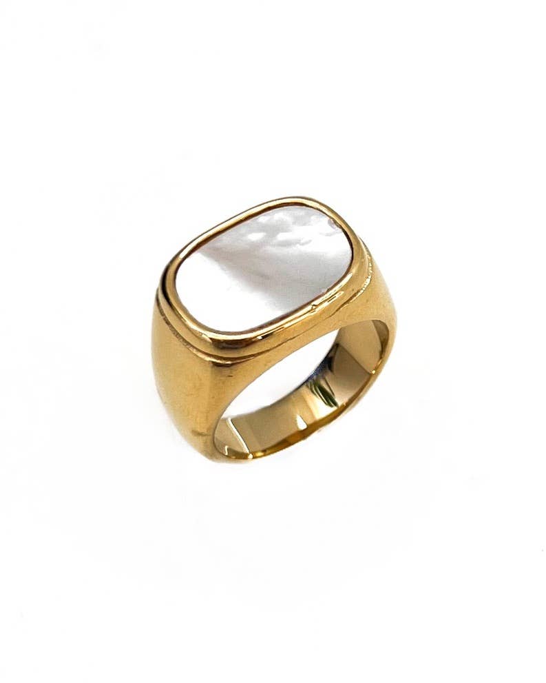 Rory Mother Of Pearl Ring: 7