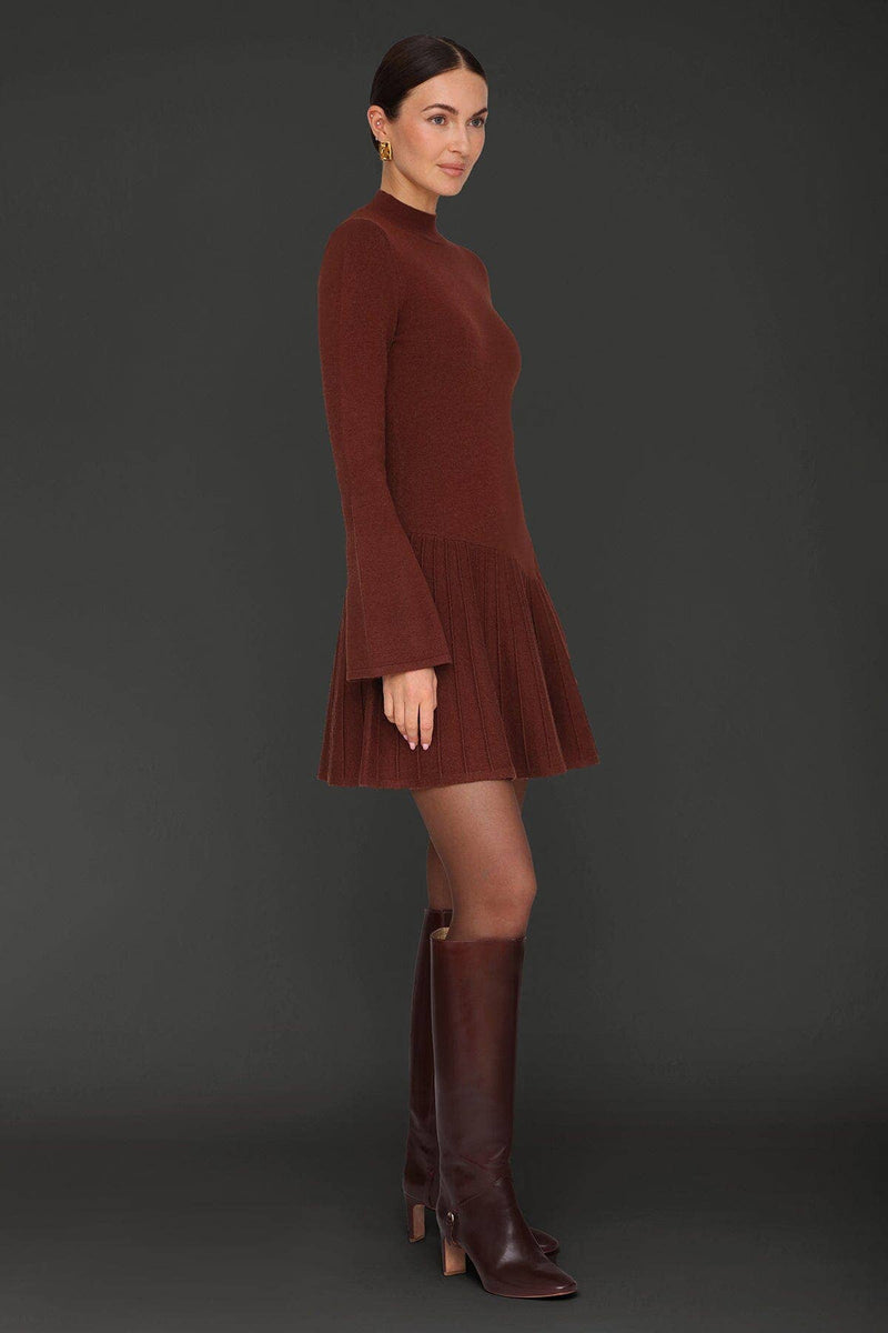 Asymmetric Hem Mini Sweater Dress