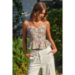Morning Glory Flared Cami Top