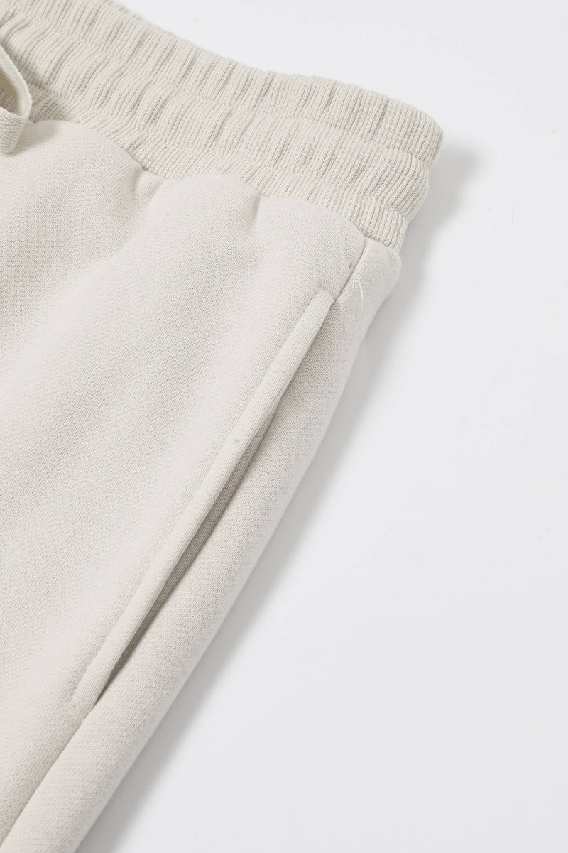 Knit Sweatpants With Lace up Accent