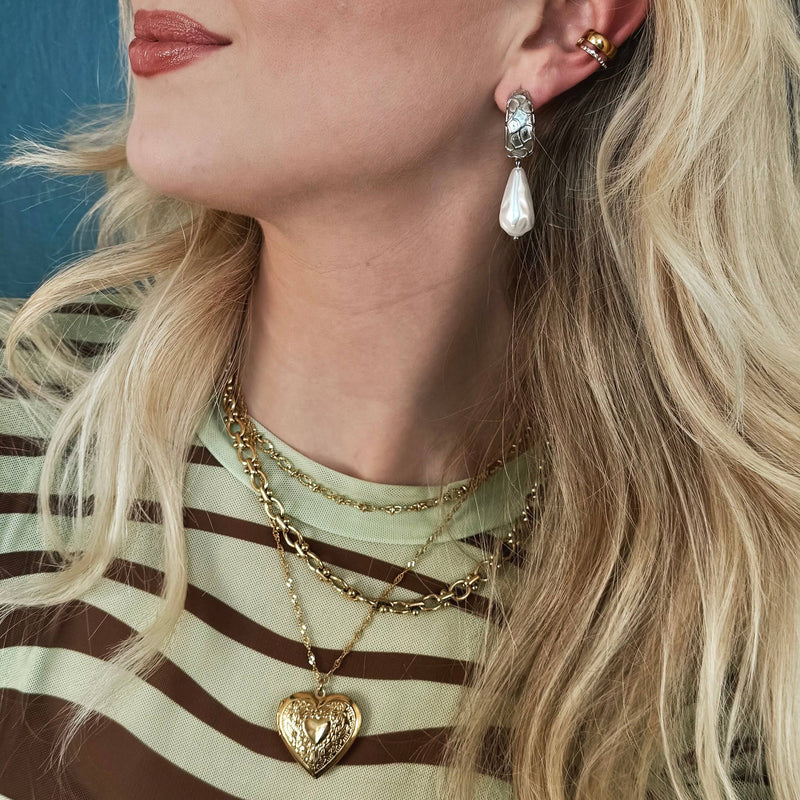 Thelma Heart Locket Necklace