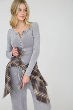 HENLEY KNIT TOP