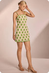Contrast Diamond Crochet Mini Dress