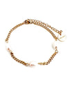 Blinny Cuban Chain Pearl Bracelet: THIN
