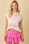 Eyelet Ruffle Mini Skort