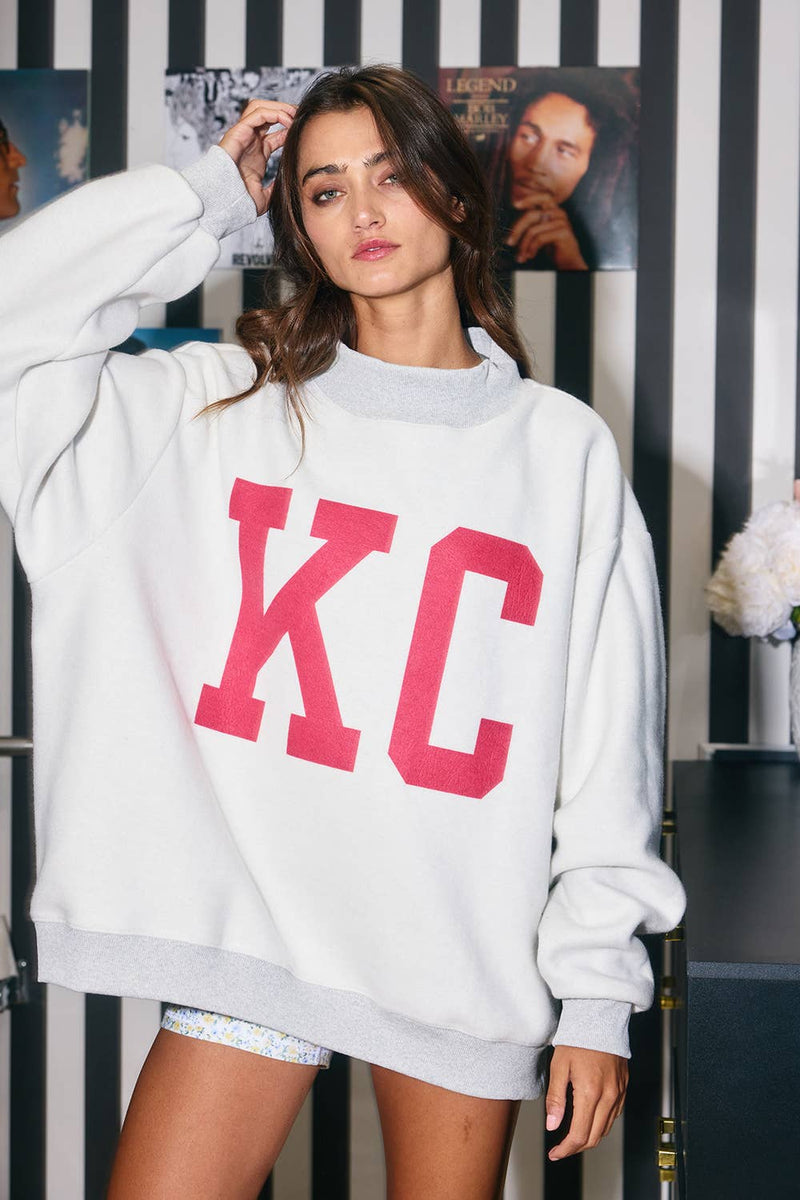 **PREORDER**KANSAS CITY & KC Reversible Sweatshirt