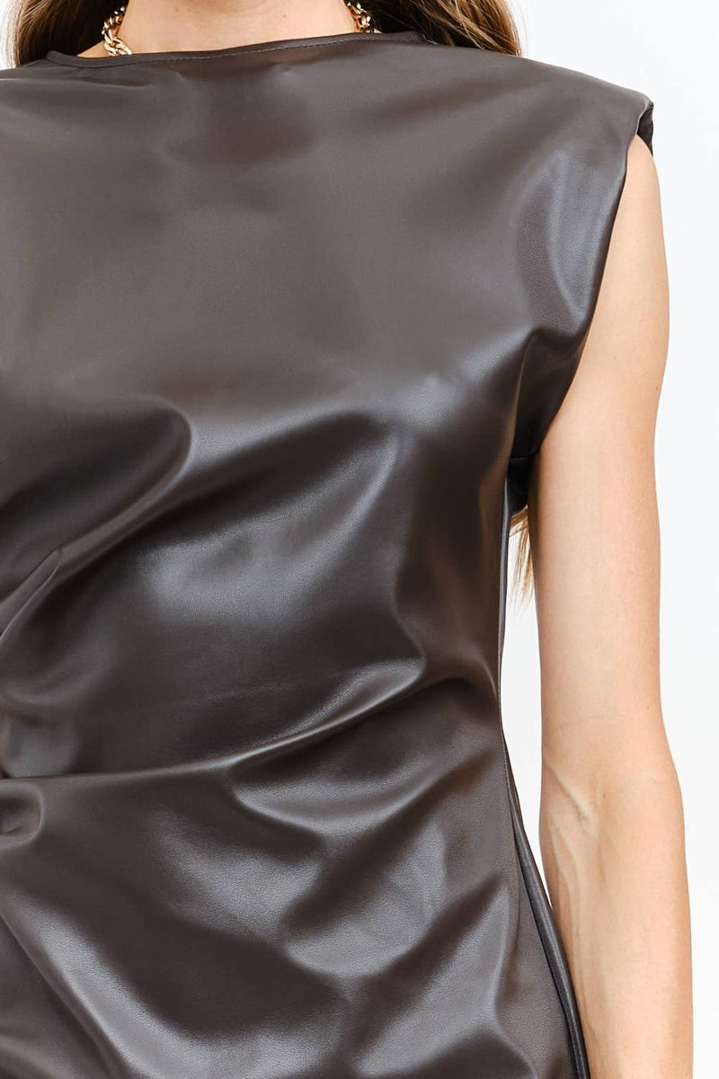 Emily Dark Brown Dress