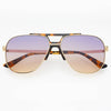 Logan ( NEW ) Acetate Aviator Unisex Sunglasses: Sunrise