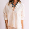 Ivory Eyelet Bermuda Button Down