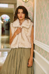 Faux Fur Cropped Cozy Vest