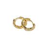 18K Gold Diamond Huggies