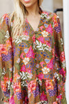 The Hayes V-Neck Long Sleeve Dress