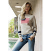 Knit Flag Detailed Sweater