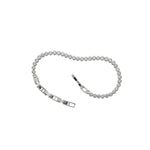 Demi-Fine Silver Diamond Tennis Bracelet