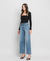 HIGH RISE FULL LENGTH WIDE LEG JEANS