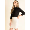 Leather Scallop Skirt